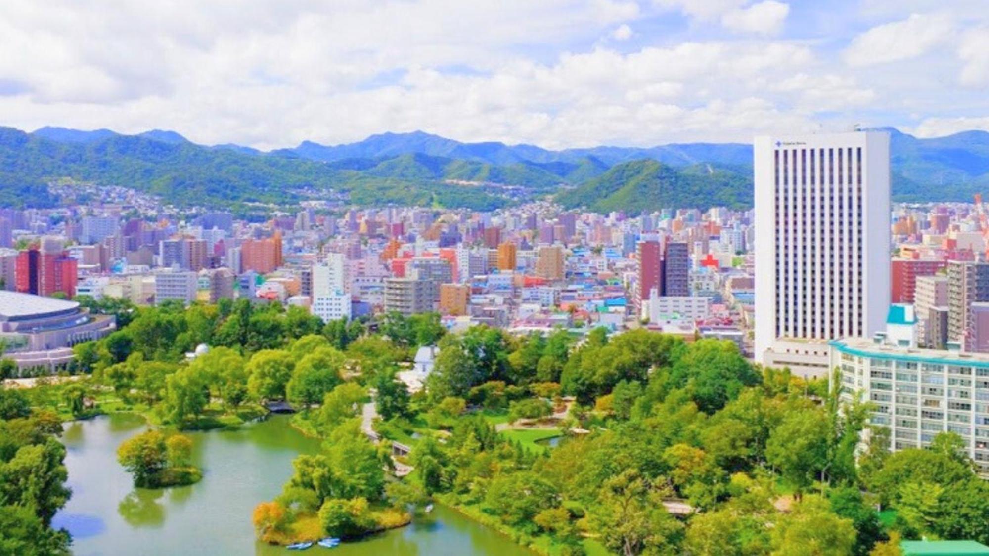 Premier Hotel Nakajima Park Sapporo Exterior foto View of the city